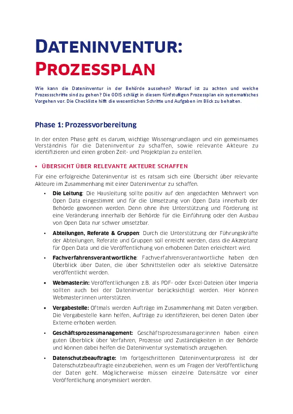 Media thumbnail preview of "Prozessplan für eine Dateninventur"