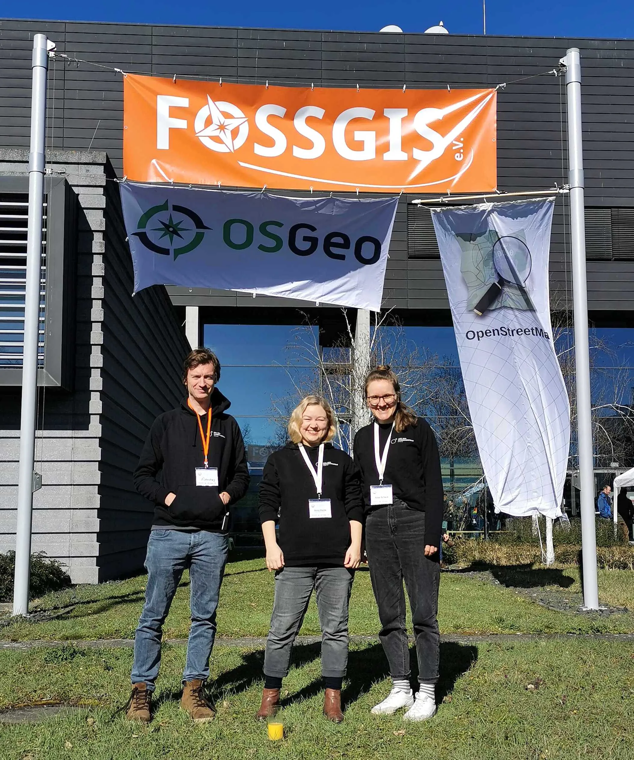 Ein Teil von Team ODIS auf der FOSSGIS-Konferenz in Berlin