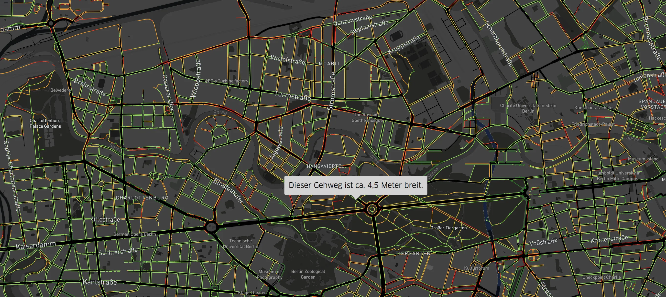 Screenshot für das Projekt: 'Berliner Gehwegbreiten'